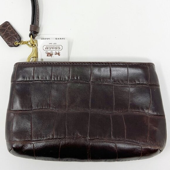 COACH | Madison Embossed Crocodile Leather Medium Wristlet NWT - Picture 5 of 13